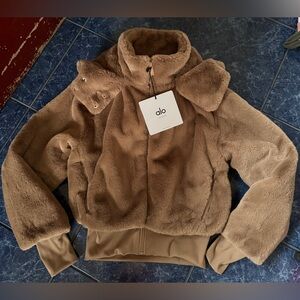 ALO Yoga Brown Teddy Jacket